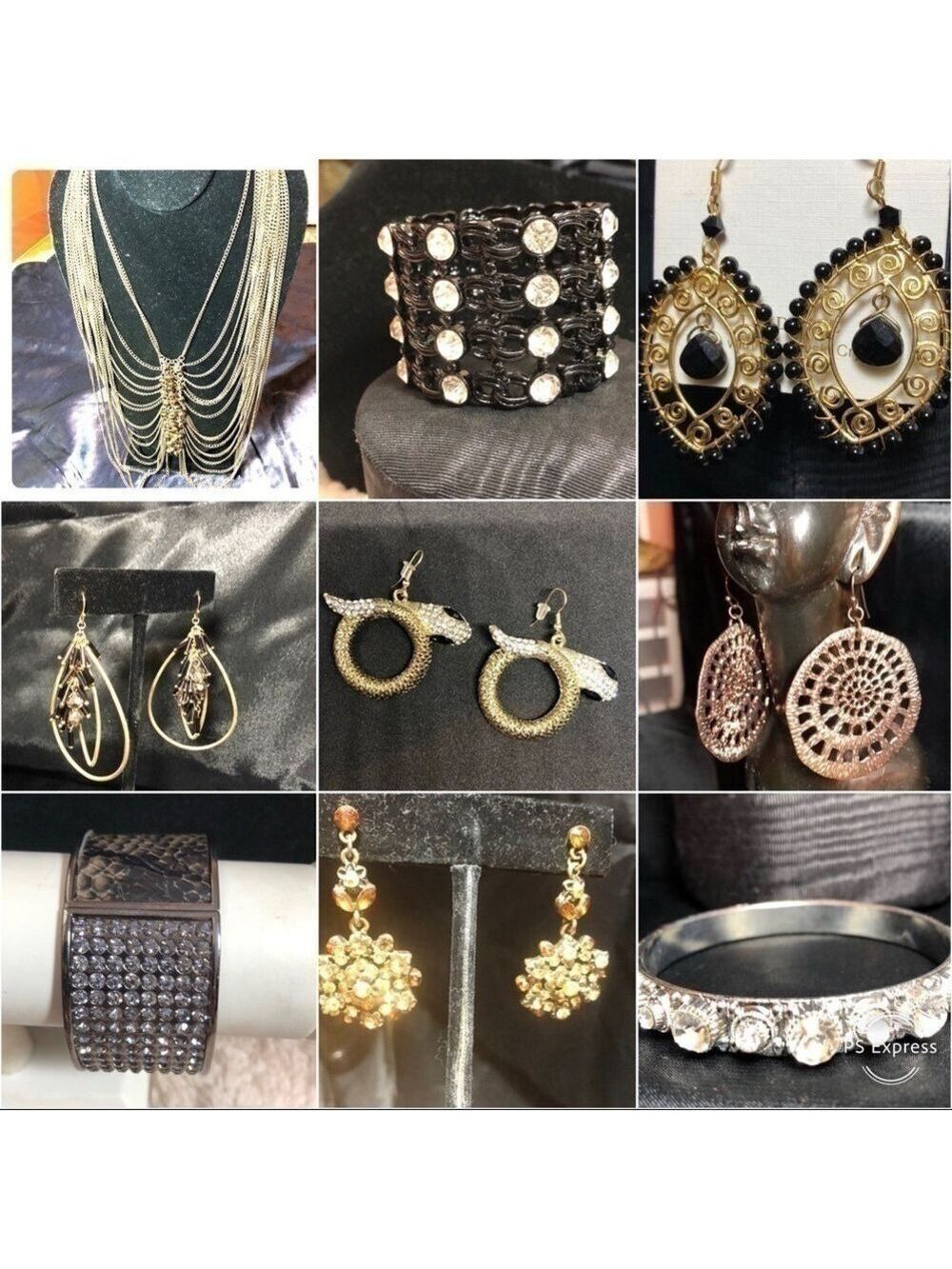 EUC-9PC MixVariety Jewelry Bundle Earring/Bracelet